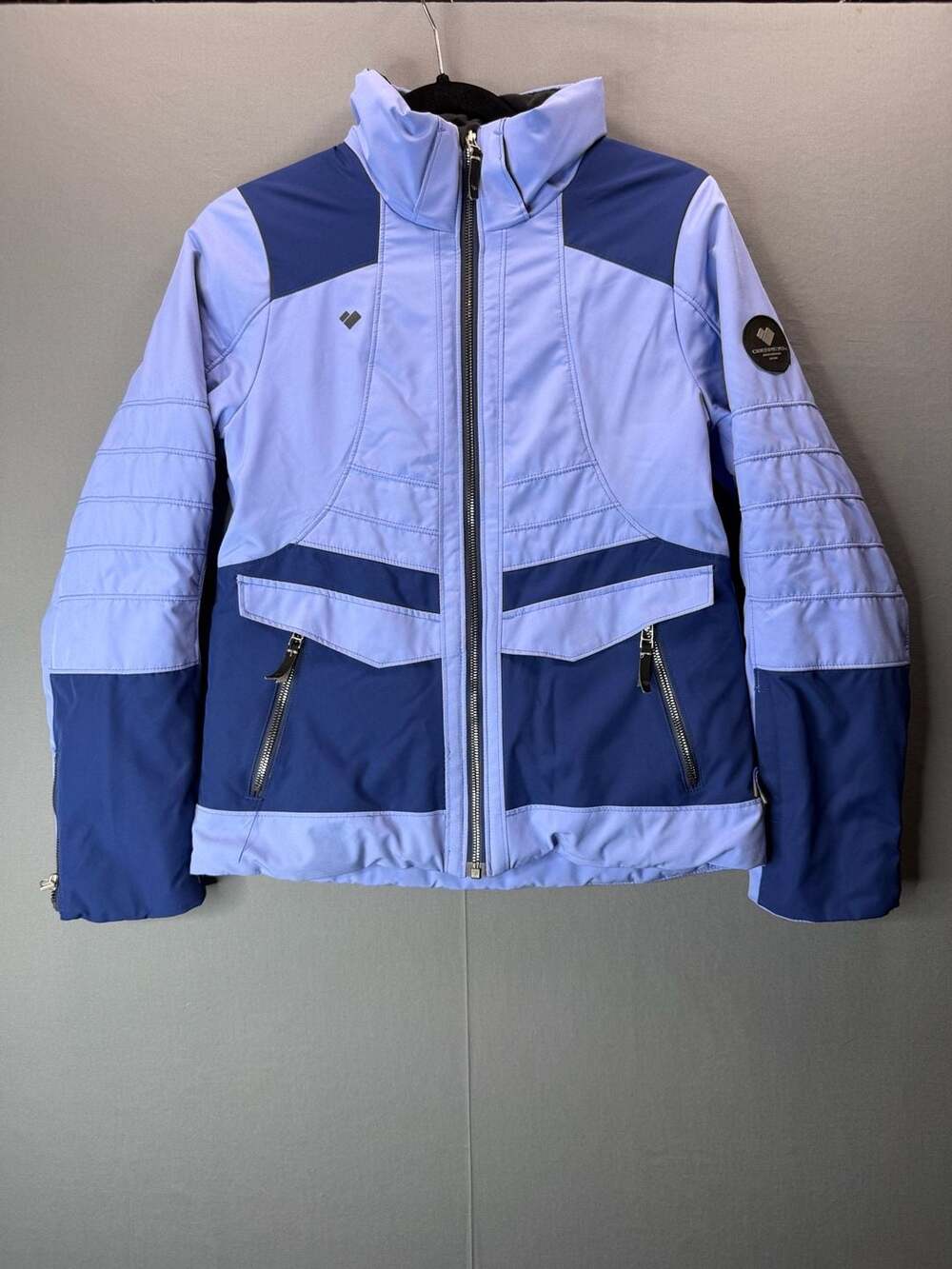Obermeyer Rayla Insulated Ski Jacket Teen L 14-16 Blue Purple Snow